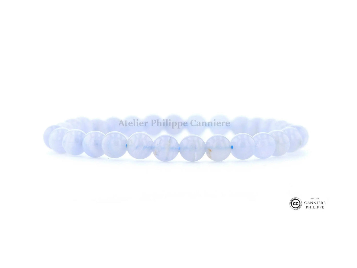 Bracelet Agate Blue Lace Perle Ma boutique