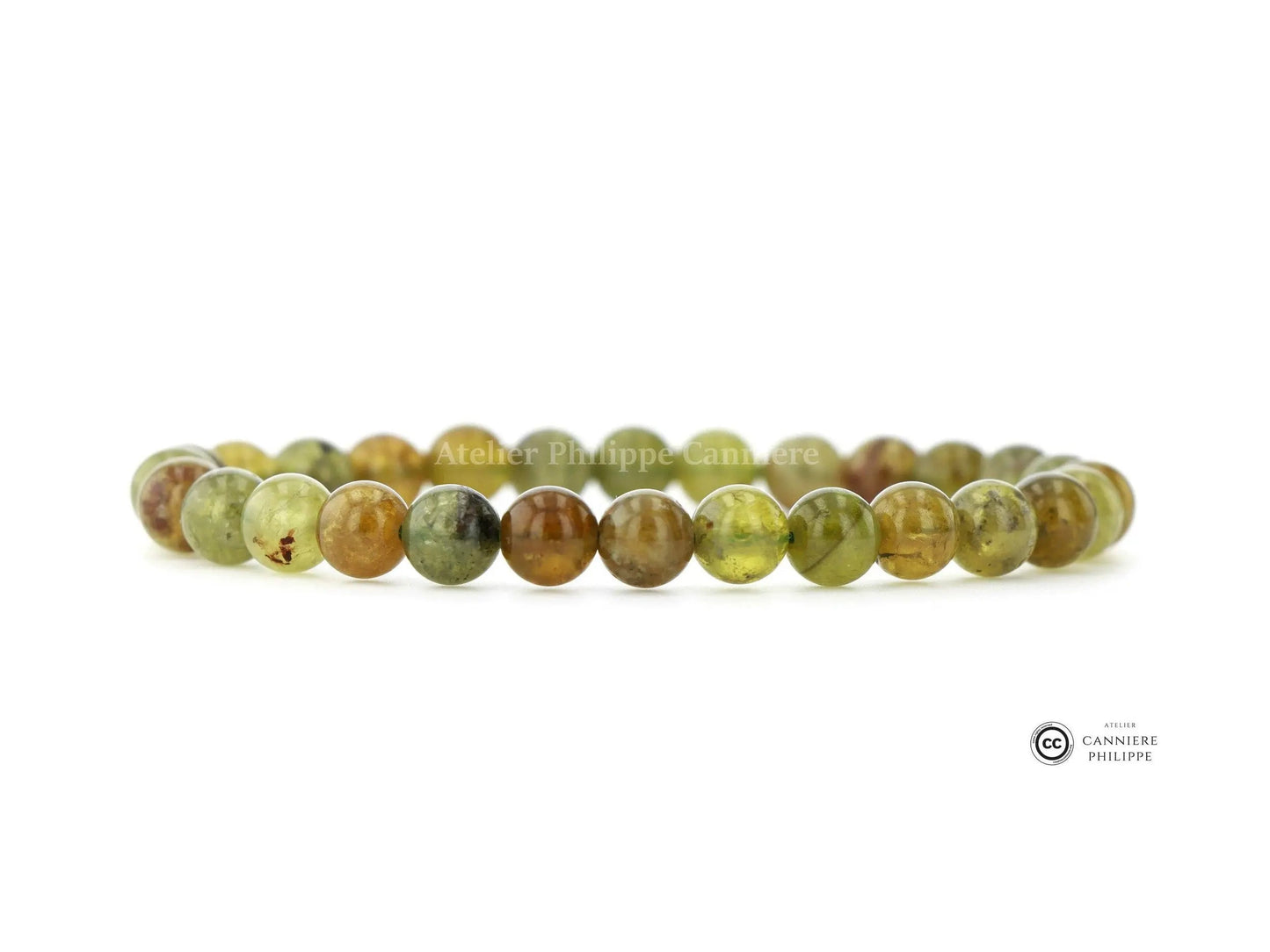 Bracelet Grenat Vert Perle Ma boutique
