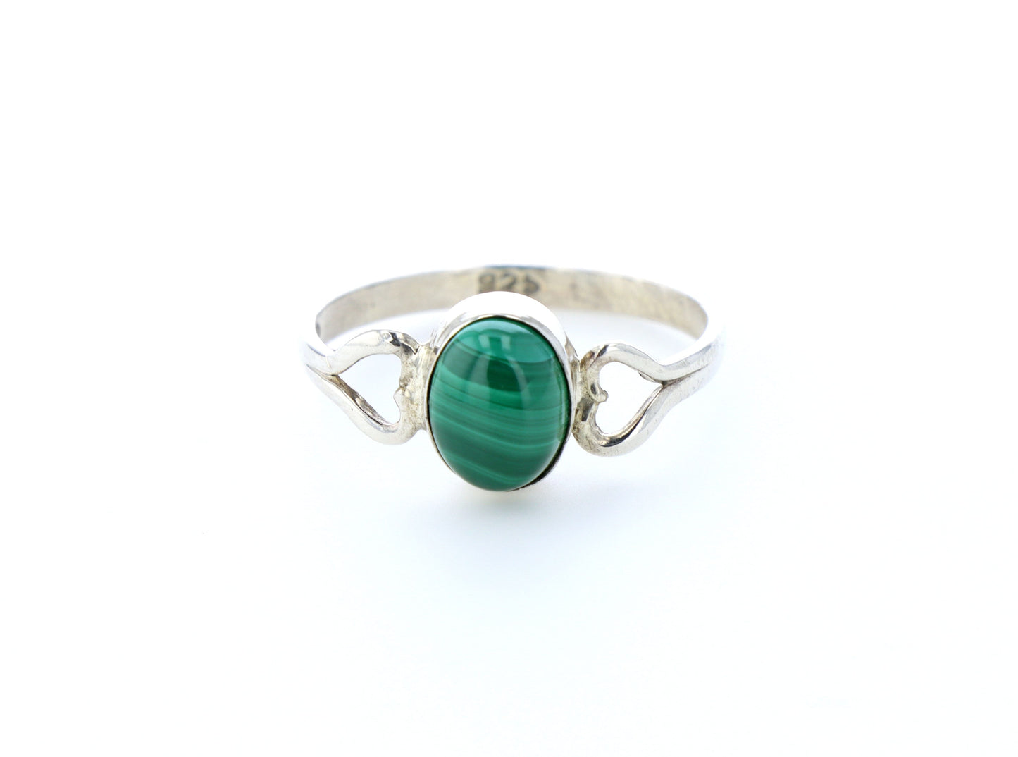 Bague malachite naturelle|Argent 925