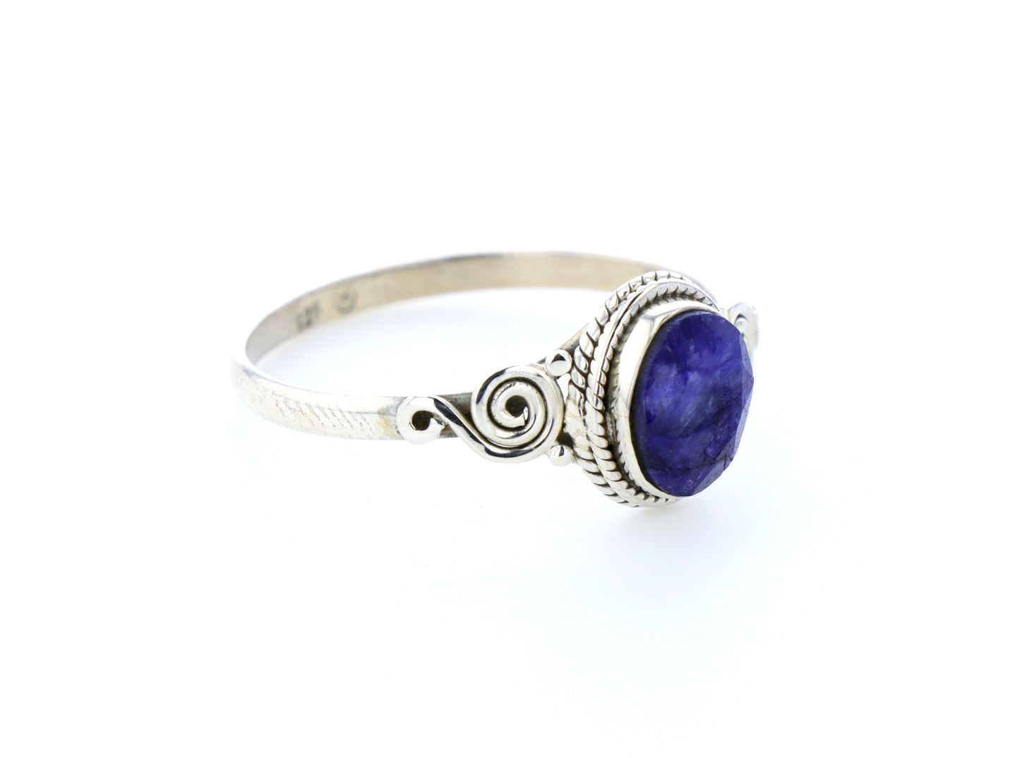 Bague Saphir indien naturelle|Argent 925