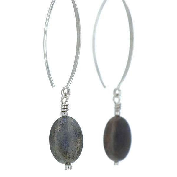 Boucles d'oreilles Labradorite 2 La Taillerie