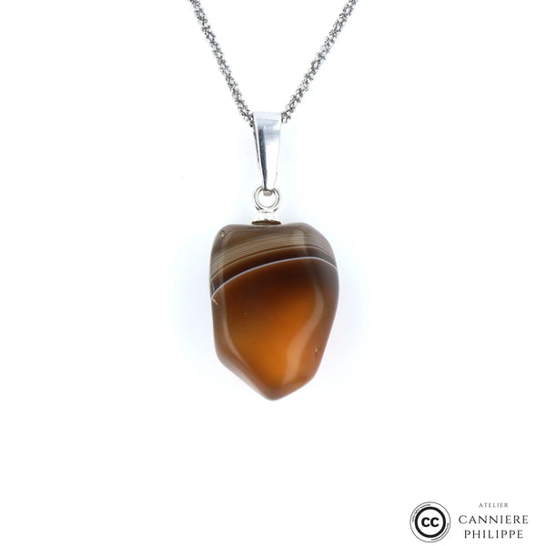 Pendentif Agate Zonée 3 La Taillerie