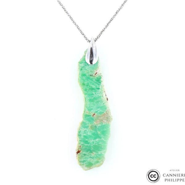 Pendentif Chrysoprase 4 La Taillerie