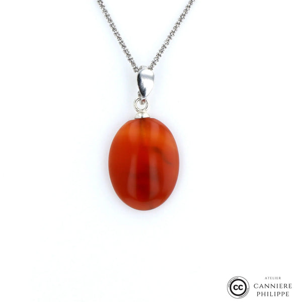 Pendentif Cornaline 1 La Taillerie