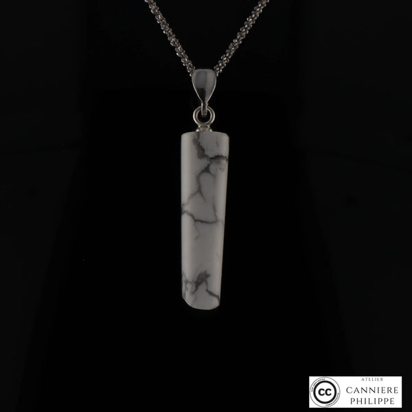 Pendentif Howlite 1 La Taillerie