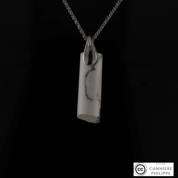 Pendentif Howlite 4 La Taillerie