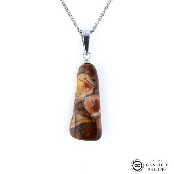 Pendentif Jaspe a Ocelles 2 La Taillerie
