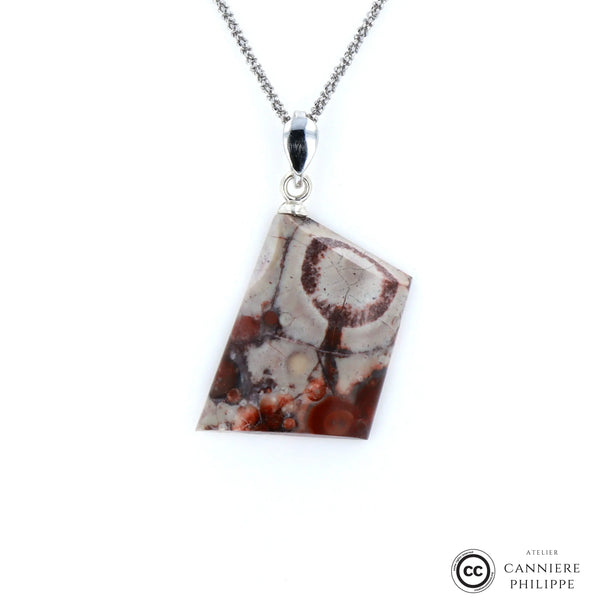 Pendentif Jaspe a Ocelles 4 La Taillerie