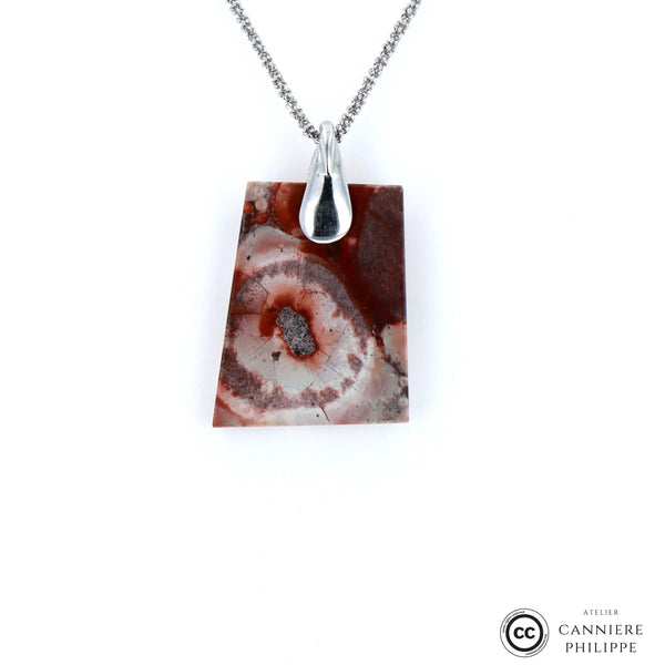 Pendentif Jaspe a Ocelles 5 La Taillerie