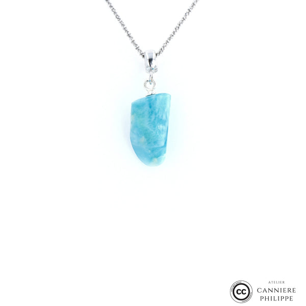 Pendentif Larimar 1 La Taillerie