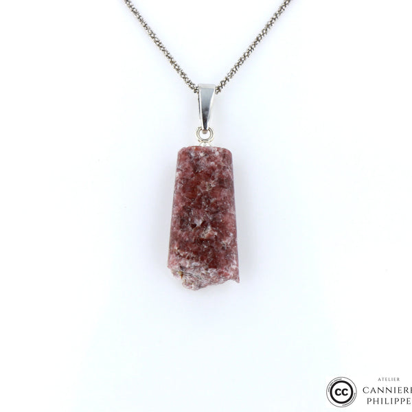 Pendentif Lépidolite 1 La Taillerie