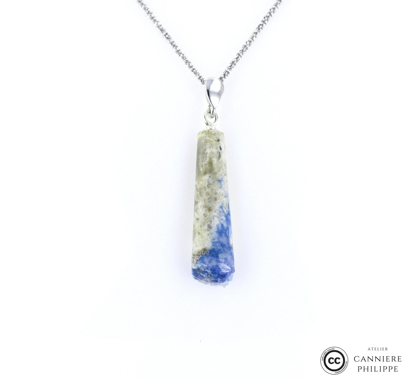 Pendentif Linarite 2 La Taillerie
