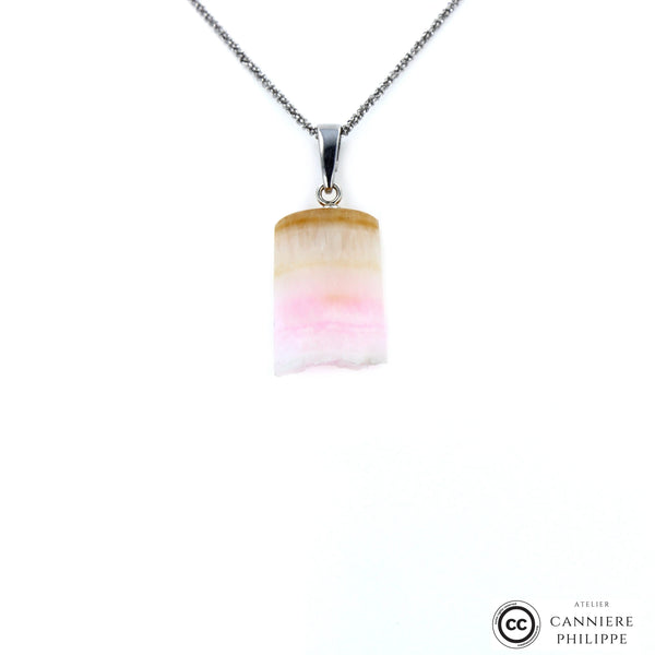 Pendentif Mangano calcite 2 La Taillerie