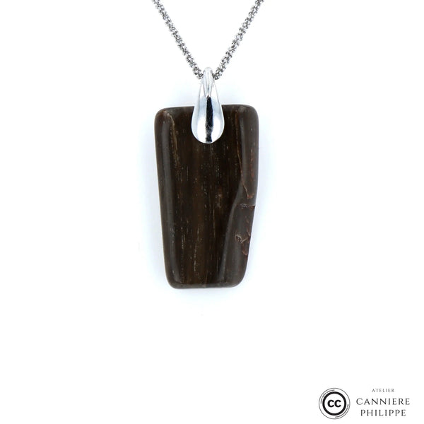 Pendentif Bois Fossilisé 3 La Taillerie