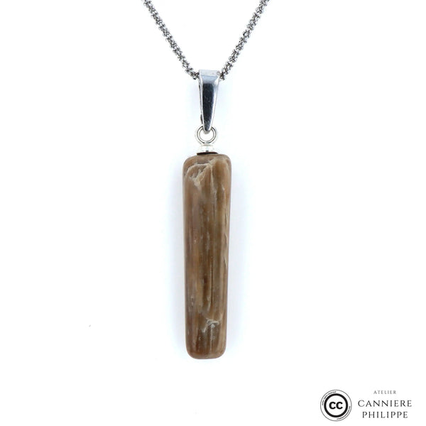 Pendentif Bois Fossilisé 5 La Taillerie