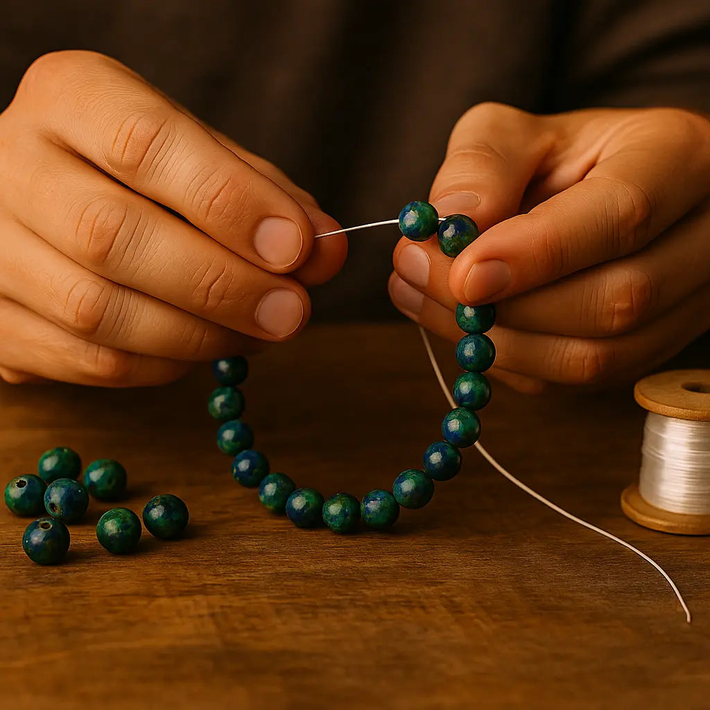 Bracelet Azurite malachite en Perles Ma boutique