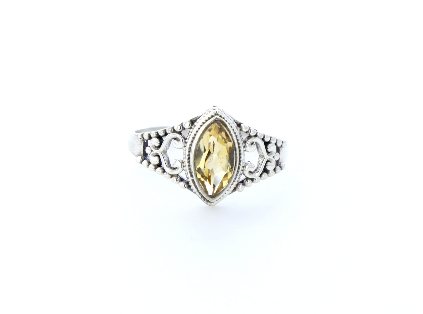 Bague Citrine naturelle|Argent 925