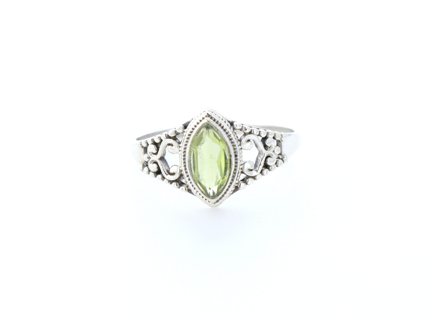 Bague Péridot naturelle|Argent 925