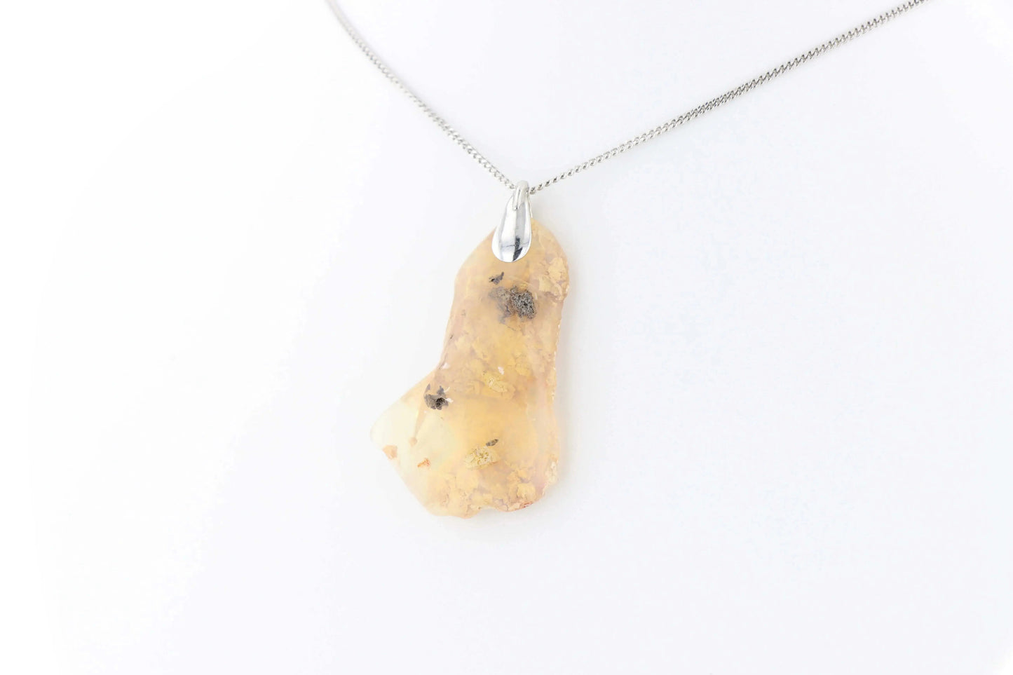 Pendentif Opale Bois Fossile 4 La Taillerie