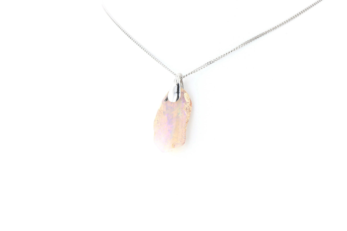 Pendentif Opale Bois Fossile 9 La Taillerie