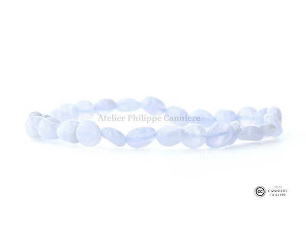 Bracelet Agate blue Lace Grain Ma boutique