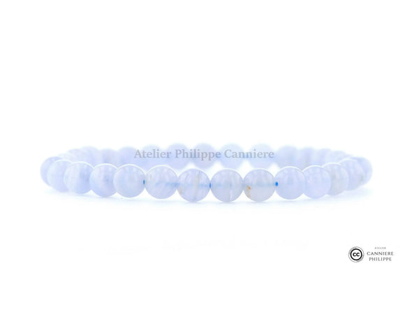Bracelet Agate Blue Lace Perle Ma boutique