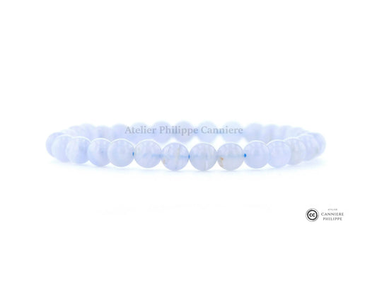 Bracelet Agate Blue Lace Perle Ma boutique