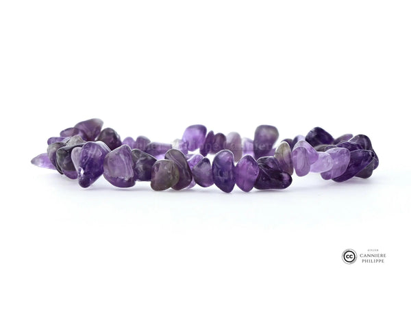 Bracelet Améthyste Baroque (Chips) Ma boutique