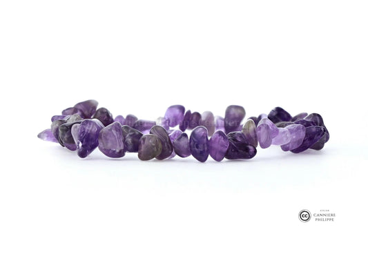 Bracelet Améthyste Baroque (Chips) Ma boutique