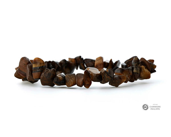Bracelet Œil de tigre Baroque (Chips) Ma boutique