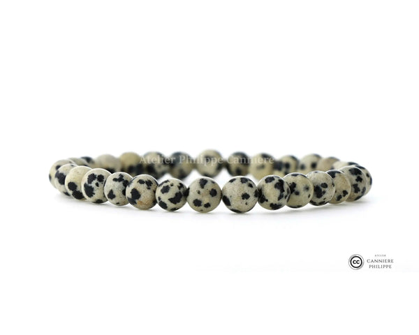 Bracelet Jaspe Dalmatien Perle Ma boutique