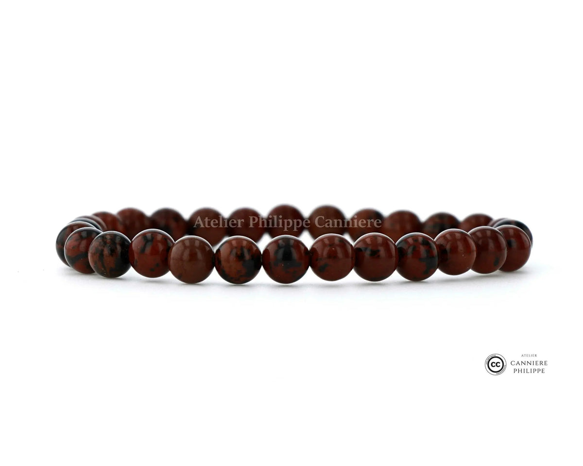 Bracelet Obsidienne brune Perle Ma boutique