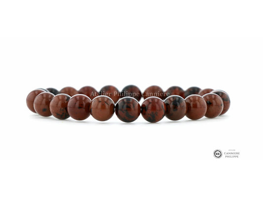 Bracelet Obsidienne brune Perle Ma boutique