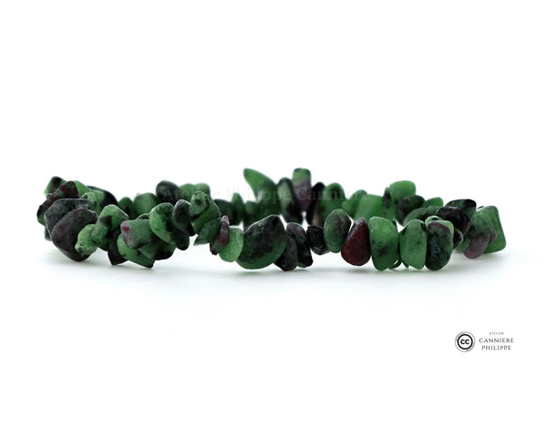Bracelet Rubis Zoïsite Baroque (Chips) Ma boutique
