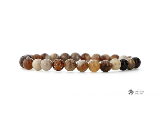 Bracelet Bois fossilisé Perle Ma boutique