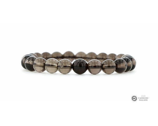 Bracelet Quartz Fumé Perle Ma boutique