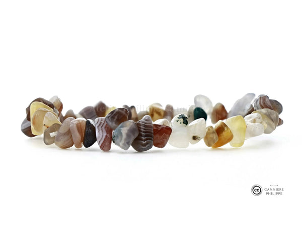 Bracelet Agate Zonée Baroque (Chips) Ma boutique