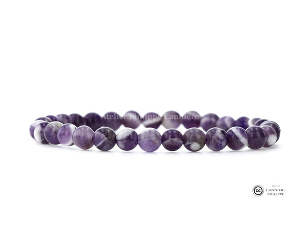 Bracelet Améthyste Rubanée Perle Ma boutique