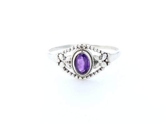Bague Améthyste naturelle sur argent  33
