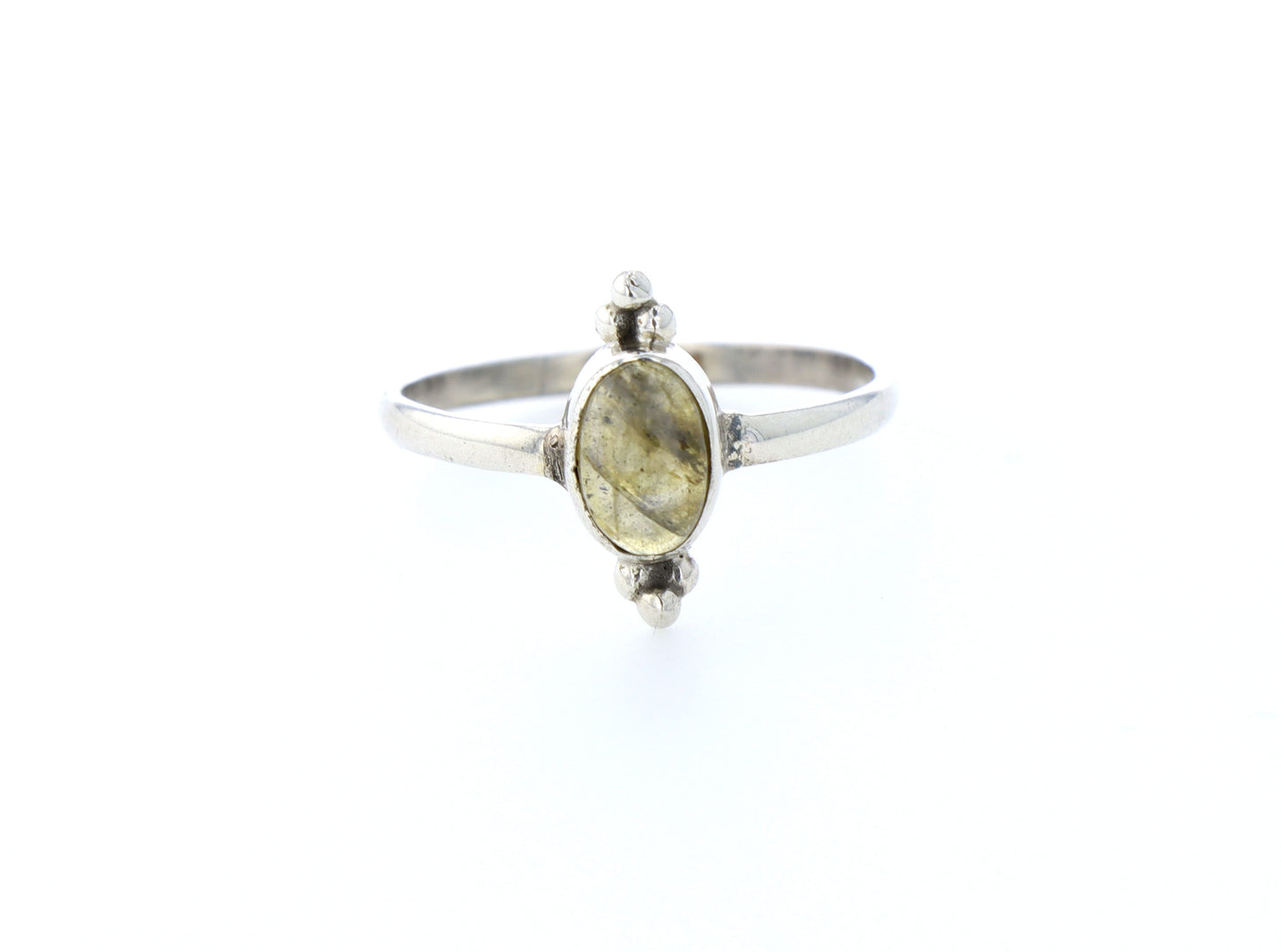 Bague labradorite naturelle｜Argent 925