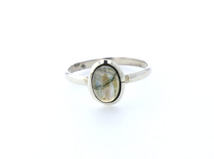 Bague labradorite naturelle｜Argent 925