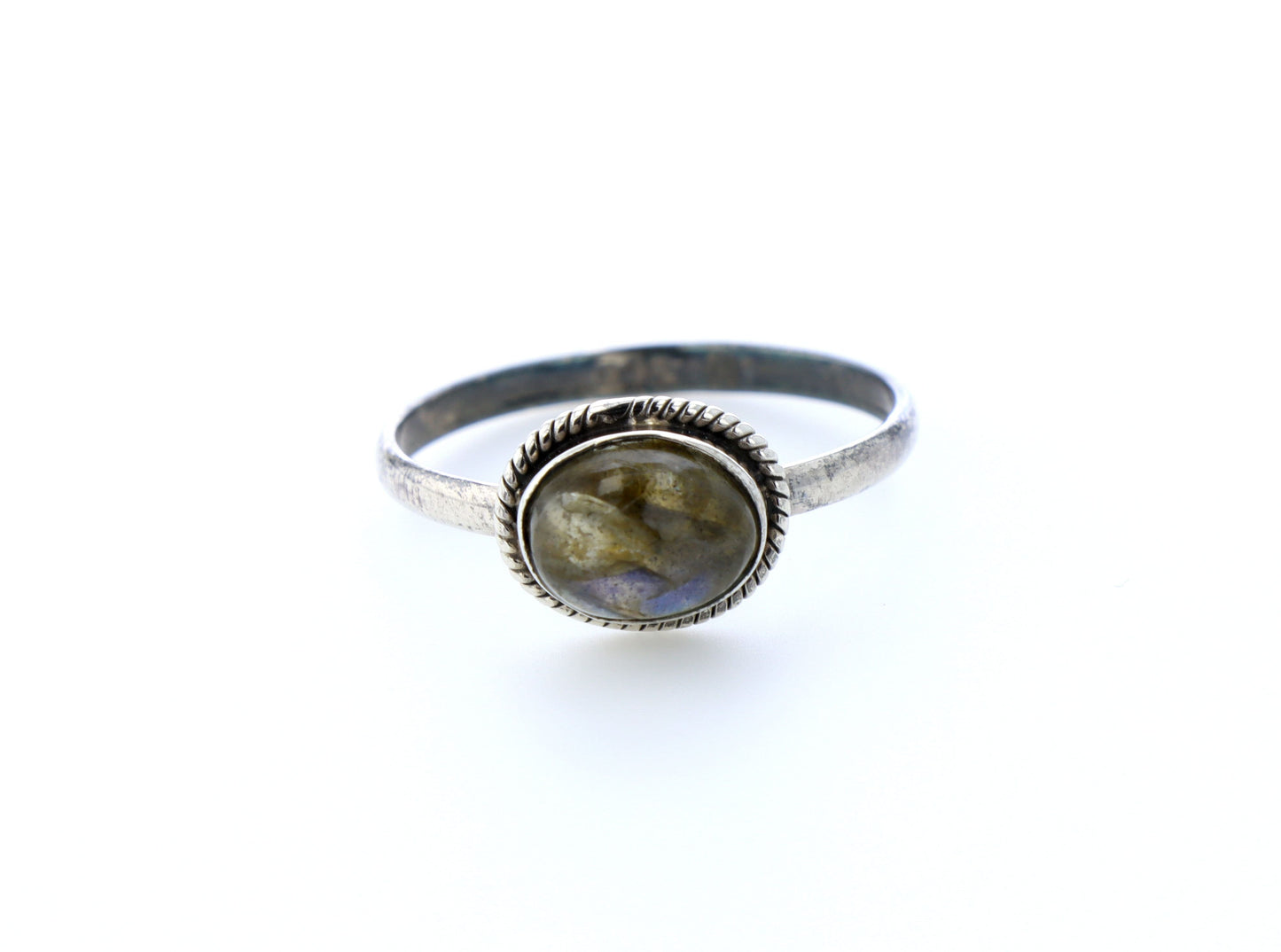 Bague labradorite naturelle｜Argent 925