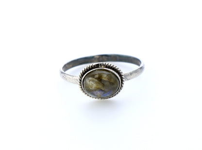 Bague labradorite naturelle｜Argent 925