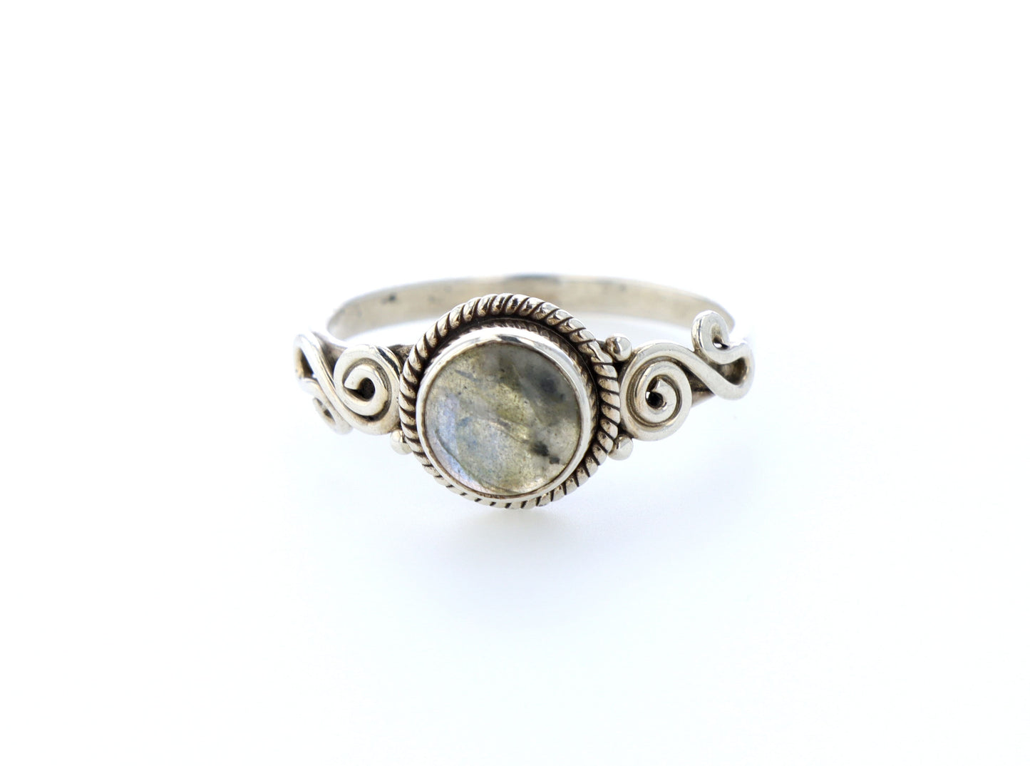 Bague labradorite naturelle｜Argent 925