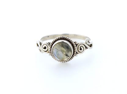 Bague labradorite naturelle｜Argent 925