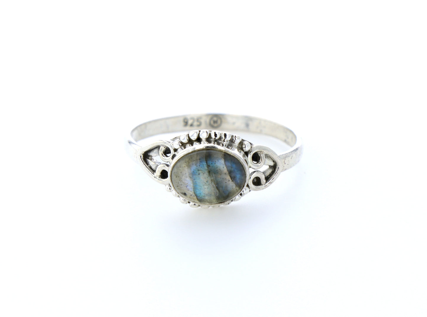 Bague labradorite naturelle｜Argent 925