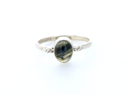 Bague labradorite naturelle｜Argent 925