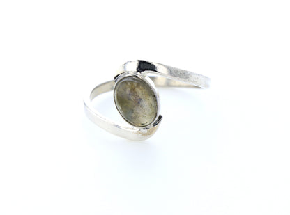 Bague labradorite naturelle｜Argent 925