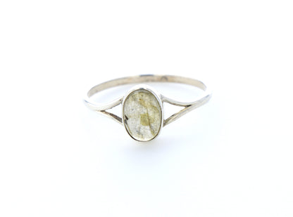 Bague labradorite naturelle｜Argent 925