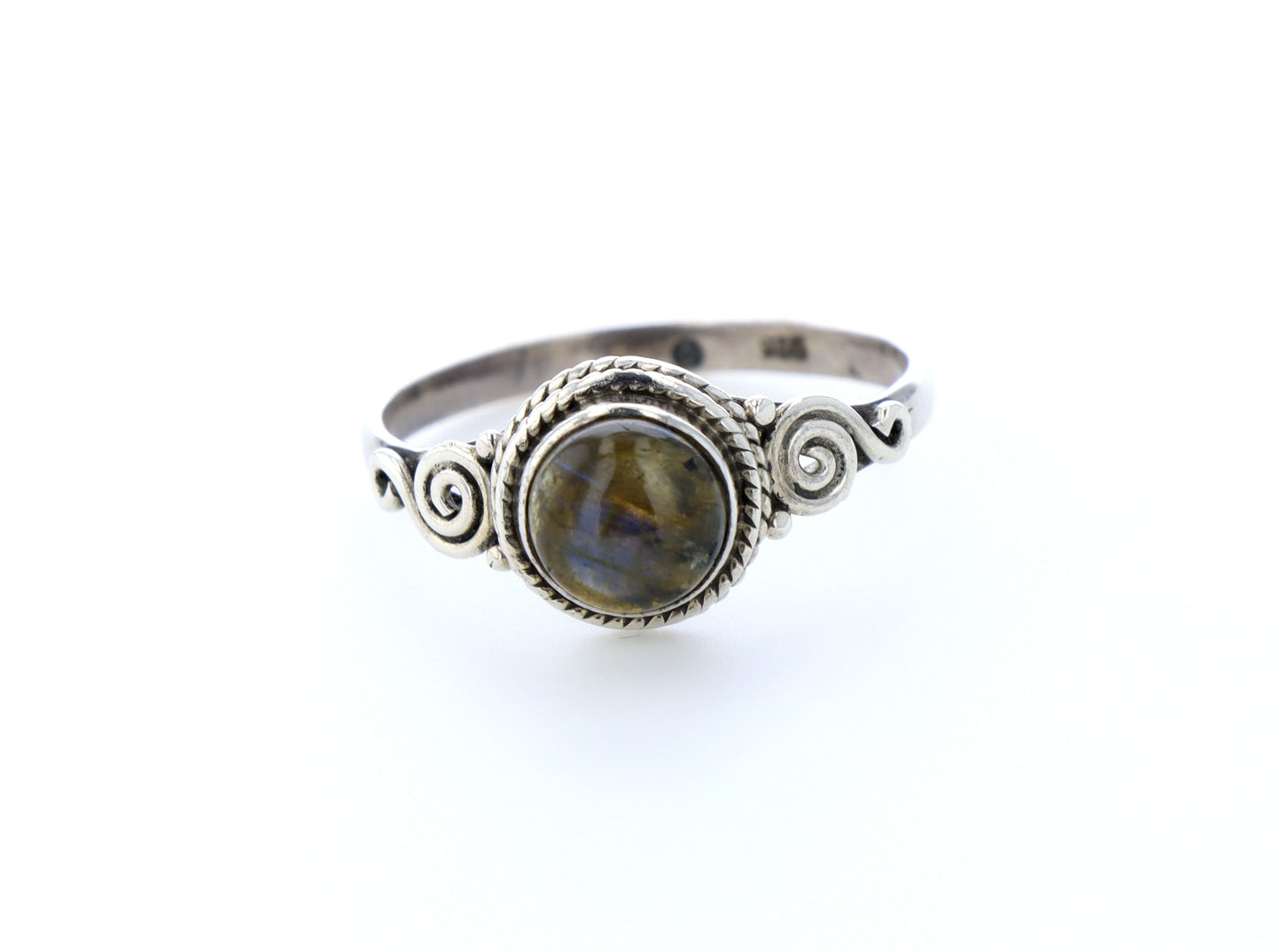 Bague labradorite naturelle｜Argent 925